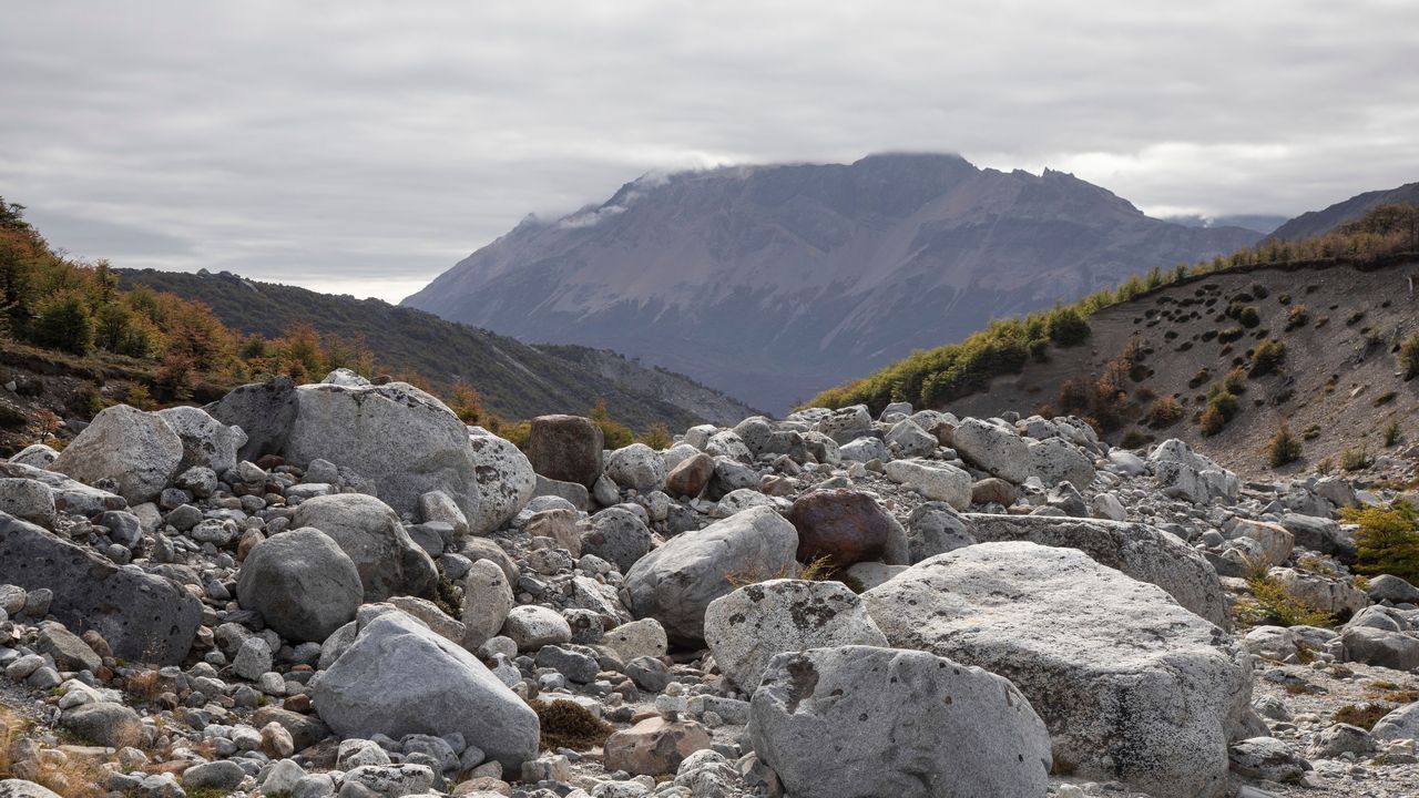 Rocky mountain landscape in Patagonia