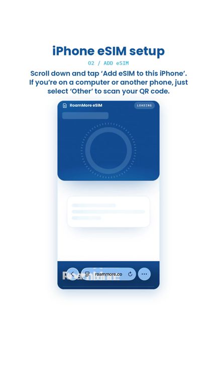How to install your RoamMore eSIM on iPhone
